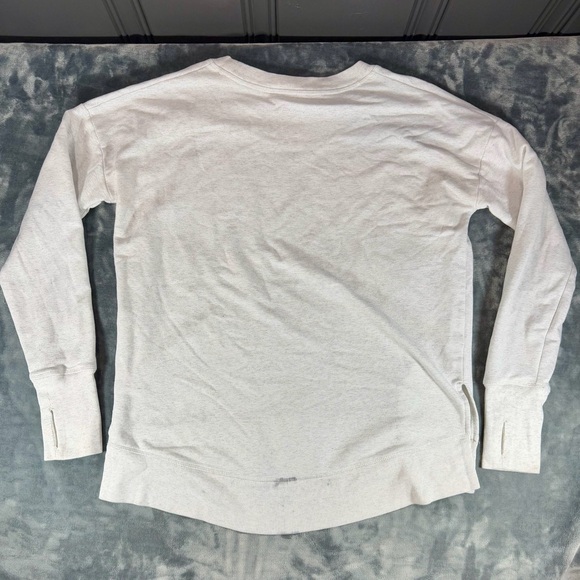 Athleta Coaster Luxe Sweatshirt Crewneck Womens M Heather Gray - Picture 8 of 9